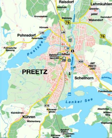 Karte Preetz